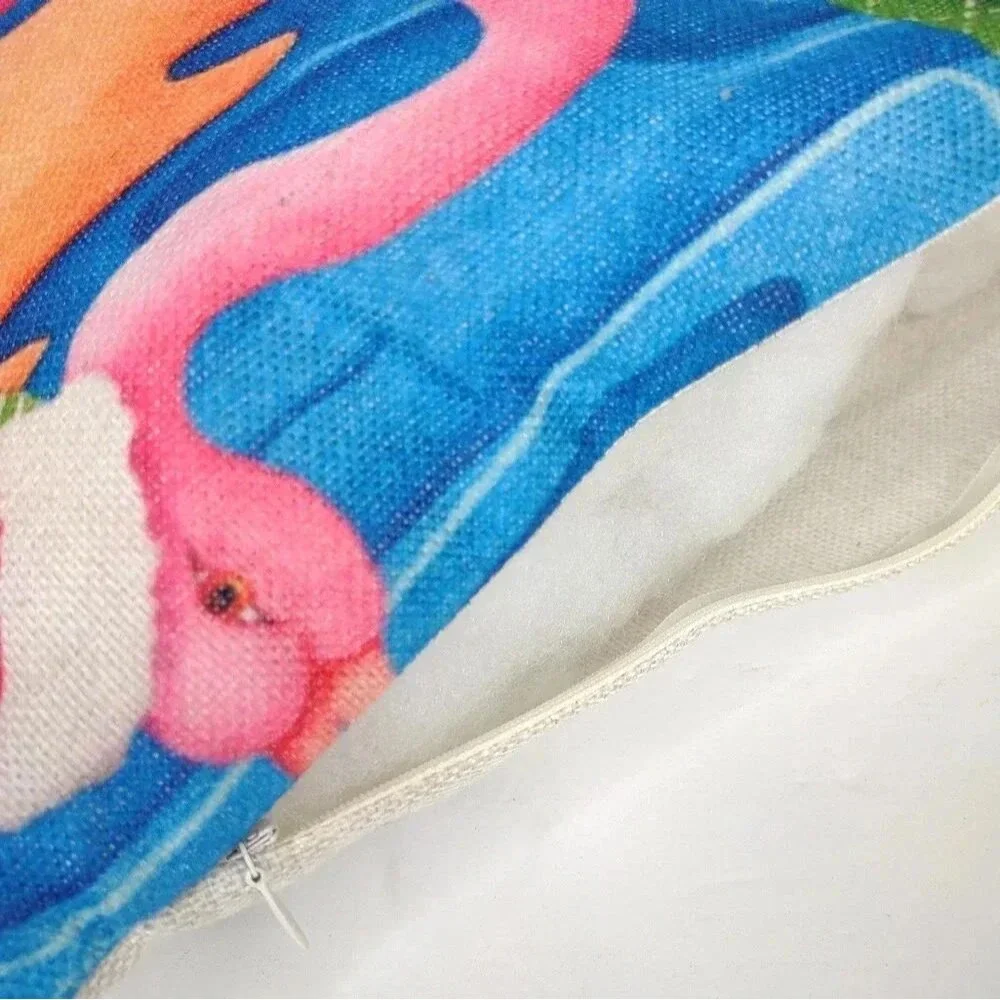 Flamingo Holiday Pillow